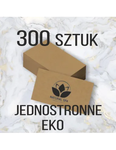WIZYTÓWKI EKO na papierze ekologicznym 300 szt. 48h szybki druk EXPRESS