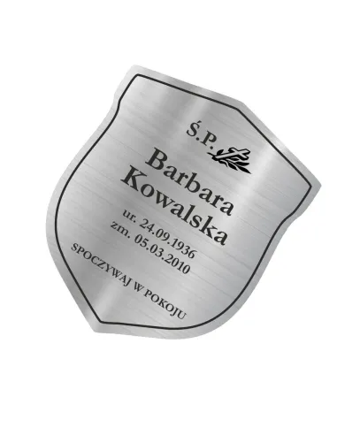 Tabliczka nagrobna nagrobkowa o rozmiarze 20 cm