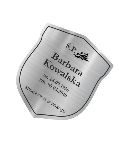 Tabliczka nagrobna nagrobkowa o rozmiarze 20 cm