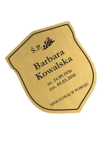 Tabliczka nagrobna nagrobkowa o rozmiarze 20 cm