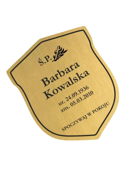 Tabliczka nagrobna nagrobkowa o rozmiarze 20 cm