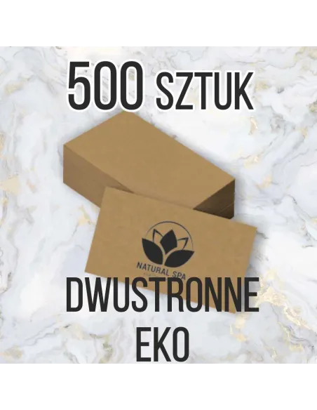 WIZYTÓWKI EKO dwustronne na papierze ekologicznym 500 szt. 48h szybki druk EXPRESS