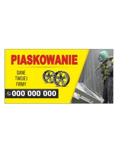 Baner reklamowy gotowe wzory banerów - Piaskowanie