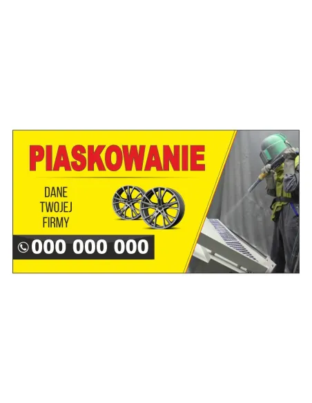 Baner reklamowy gotowe wzory banerów - Piaskowanie