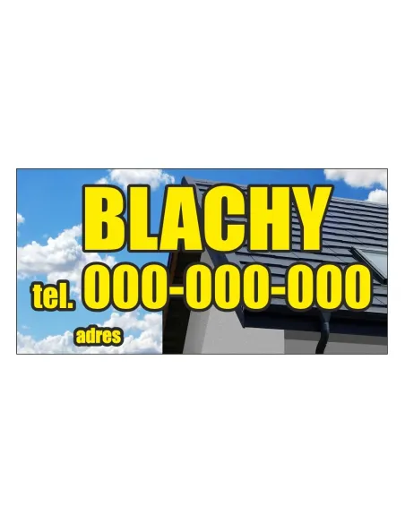 Baner reklamowy gotowe wzory banerów - Blachy