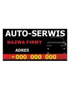 Baner reklamowy gotowe wzory banerów - Auto - serwis