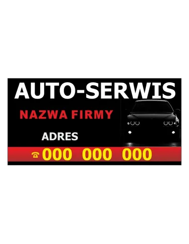 Baner reklamowy gotowe wzory banerów - Auto - serwis