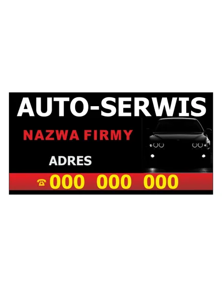 Baner reklamowy gotowe wzory banerów - Auto - serwis