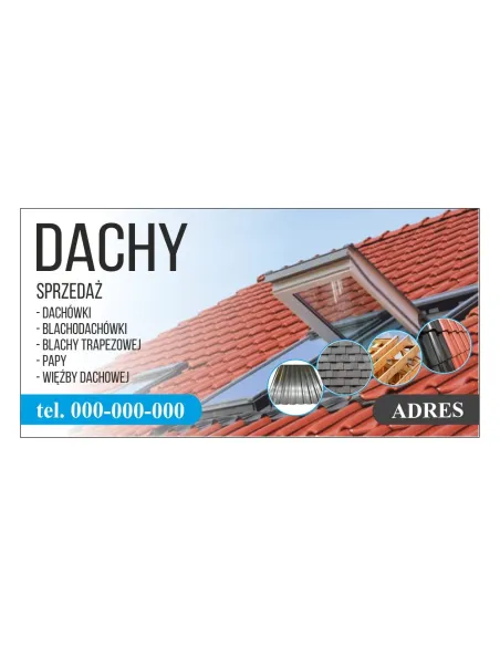 Baner reklamowy gotowe wzory banerów - Dachy