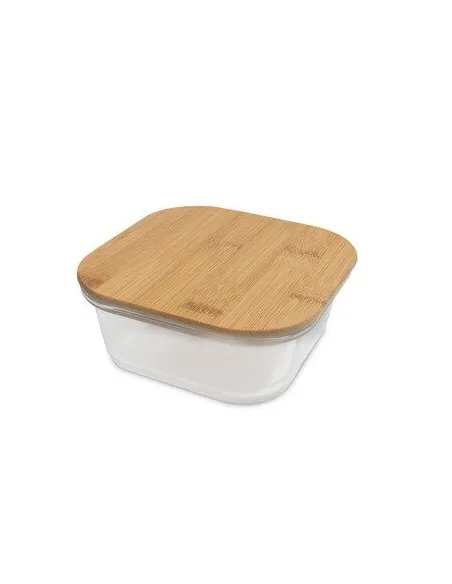 Szklane pudełko śniadaniowe 350 ml z nadrukiem UV LOGO 50  szt