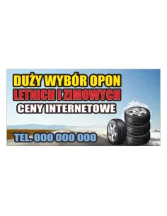 Baner reklamowy gotowe wzory banerów - Duży wybór opon letnich i zimowych