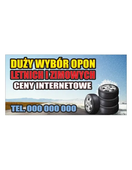 Baner reklamowy gotowe wzory banerów - Duży wybór opon letnich i zimowych