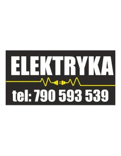 Baner reklamowy gotowe wzory banerów - Elektryka