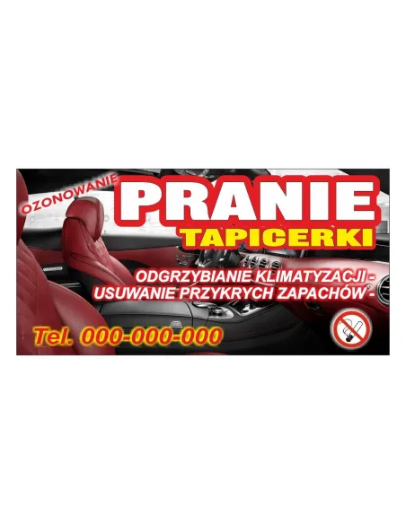 Baner reklamowy gotowe wzory banerów - Pranie tapicerki