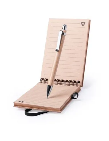 BAMBUSOWY NOTATNIK NOTESY reklamowe z nadrukiem UV LOGO 500 szt