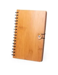 BAMBUSOWY NOTATNIK A5 NOTESY reklamowe z nadrukiem UV LOGO 50 szt