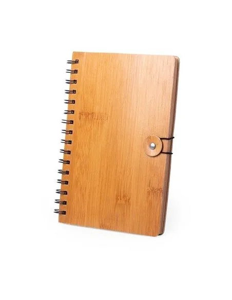 BAMBUSOWY NOTATNIK A5 NOTESY reklamowe z nadrukiem UV LOGO 50 szt