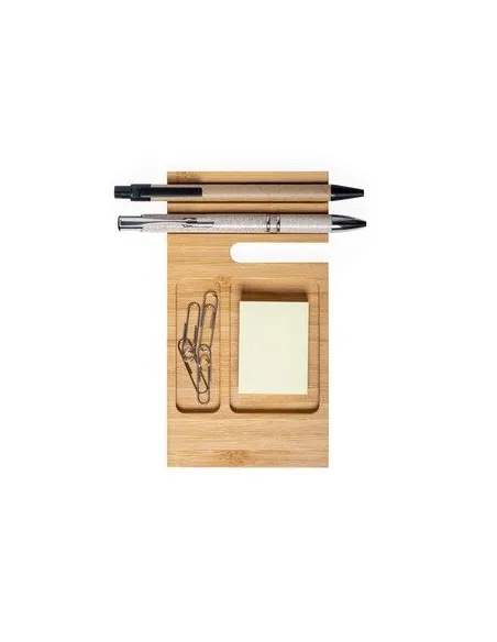 BAMBUSOWY ORGANIZER NA BIURKO STOJAKI reklamowe z nadrukiem UV LOGO 100 szt