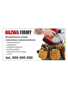 Baner reklamowy gotowe wzory banerów - Kompleksowe usługi remontowo-wykończeniowe