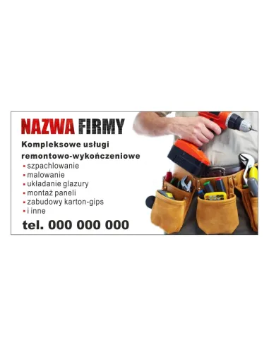 Baner reklamowy gotowe wzory banerów - Kompleksowe usługi remontowo-wykończeniowe