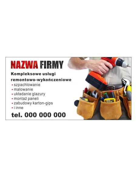 Baner reklamowy gotowe wzory banerów - Kompleksowe usługi remontowo-wykończeniowe