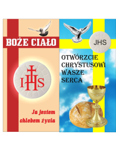 Baner na Boże Ciało - dekoracja ołtarza