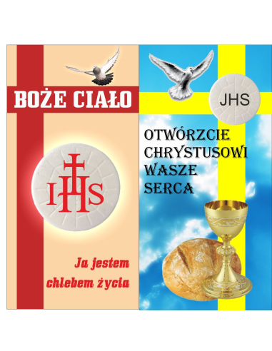 Baner na Boże Ciało - dekoracja ołtarza