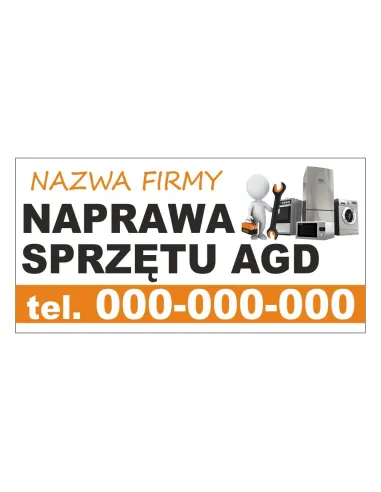 Baner reklamowy gotowe wzory banerów - Naprawa sprzętu AGD
