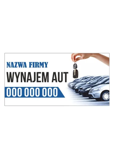Baner reklamowy gotowe wzory banerów - Wynajem aut