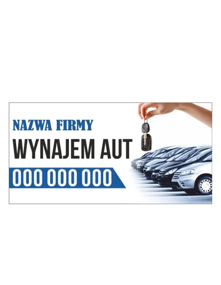 Baner reklamowy gotowe wzory banerów - Wynajem aut