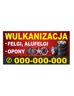 Baner reklamowy gotowe wzory banerów - Wulkanizacja