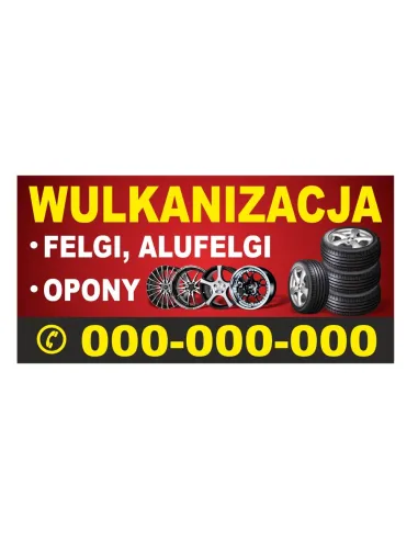 Baner reklamowy gotowe wzory banerów - Wulkanizacja