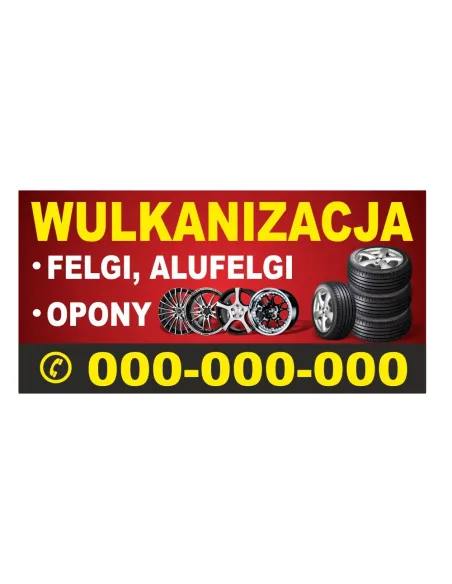 Baner reklamowy gotowe wzory banerów - Wulkanizacja