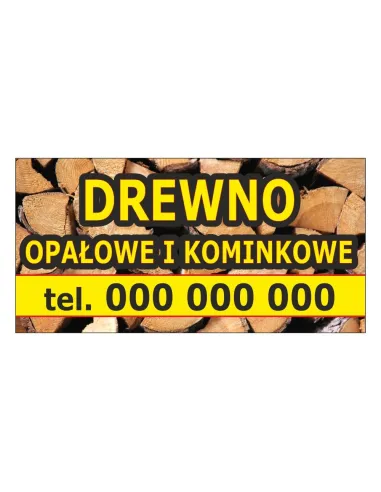 Baner reklamowy gotowe wzory banerów - Drewno opałowe i kominkowe