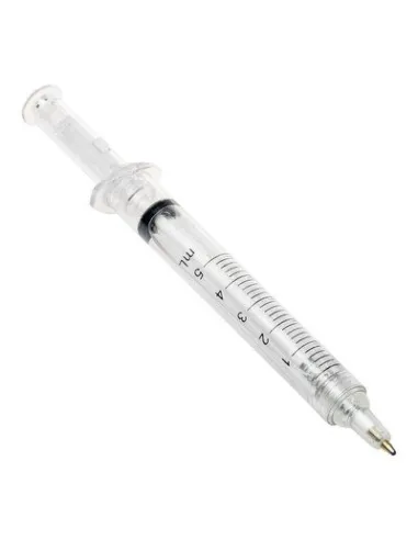 DŁUGOPISY  REKLAMOWE STRZYKAWKA z nadrukiem UV LOGO 50 szt