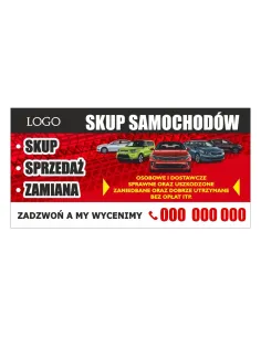 Baner reklamowy gotowe wzory banerów - Skup samochodów
