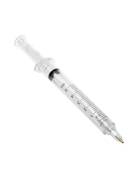 DŁUGOPISY  REKLAMOWE STRZYKAWKA z nadrukiem UV LOGO 100 szt