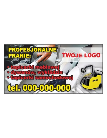 Baner reklamowy gotowe wzory banerów - Profesjonalne pranie