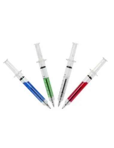 DŁUGOPISY  REKLAMOWE STRZYKAWKA z nadrukiem UV LOGO 500 szt