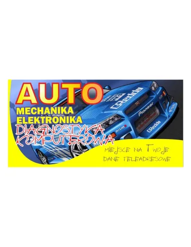 Baner reklamowy gotowe wzory banerów - Auto mechanika elektronika