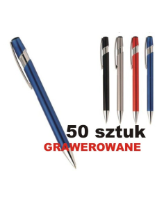 Długopis metalowy Genius z grawerem - 50 sztuk