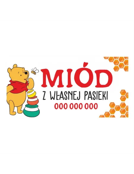 Baner reklamowy gotowe wzory banerów - Miód z własnej pasieki