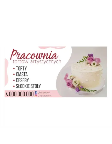 Baner reklamowy gotowe wzory banerów - Pracownia tortów artystycznych