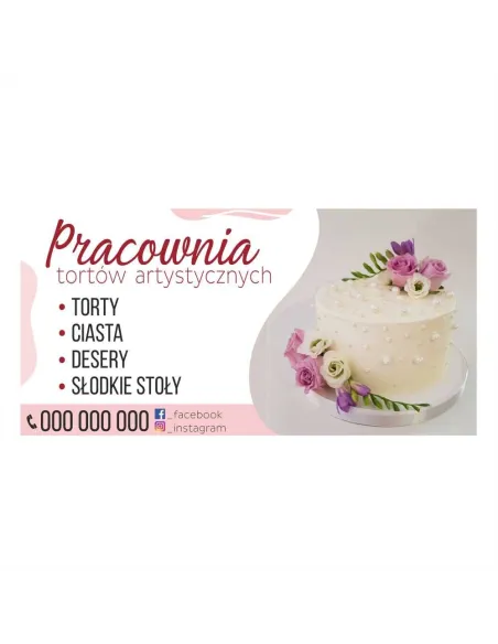 Baner reklamowy gotowe wzory banerów - Pracownia tortów artystycznych