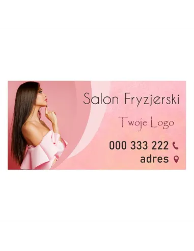 Baner reklamowy gotowe wzory banerów - Salon fryzjerski