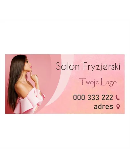 Baner reklamowy gotowe wzory banerów - Salon fryzjerski