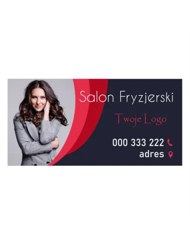 Baner reklamowy gotowe wzory banerów - Salon fryzjerski