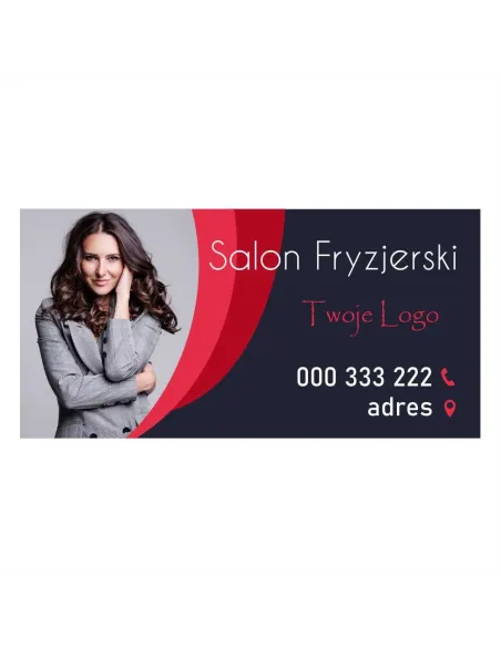 Baner reklamowy gotowe wzory banerów - Salon fryzjerski