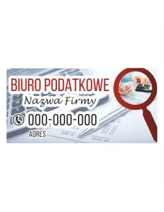 Baner reklamowy gotowe wzory banerów - Biuro podatkowe