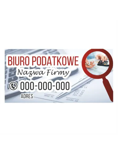 Baner reklamowy gotowe wzory banerów - Biuro podatkowe